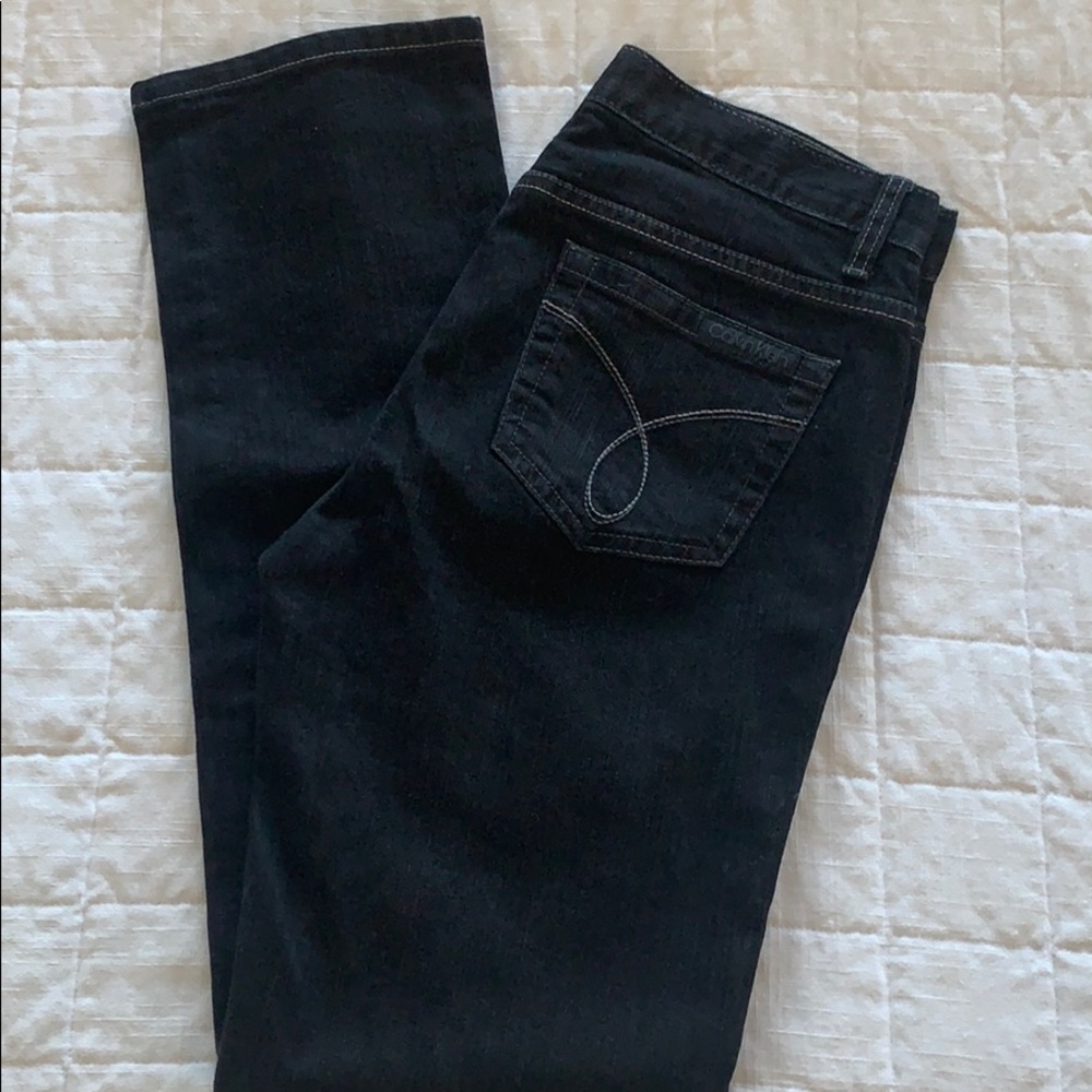 Calvin Klein Straight leg black denim